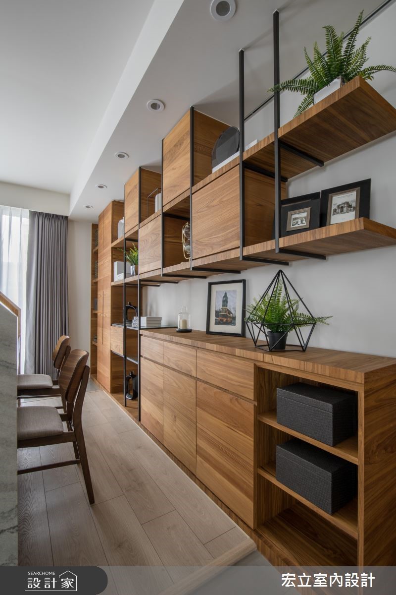 45坪新成屋(5年以下)＿混搭風工作區案例圖片＿宏立室內設計＿宏立_03之12