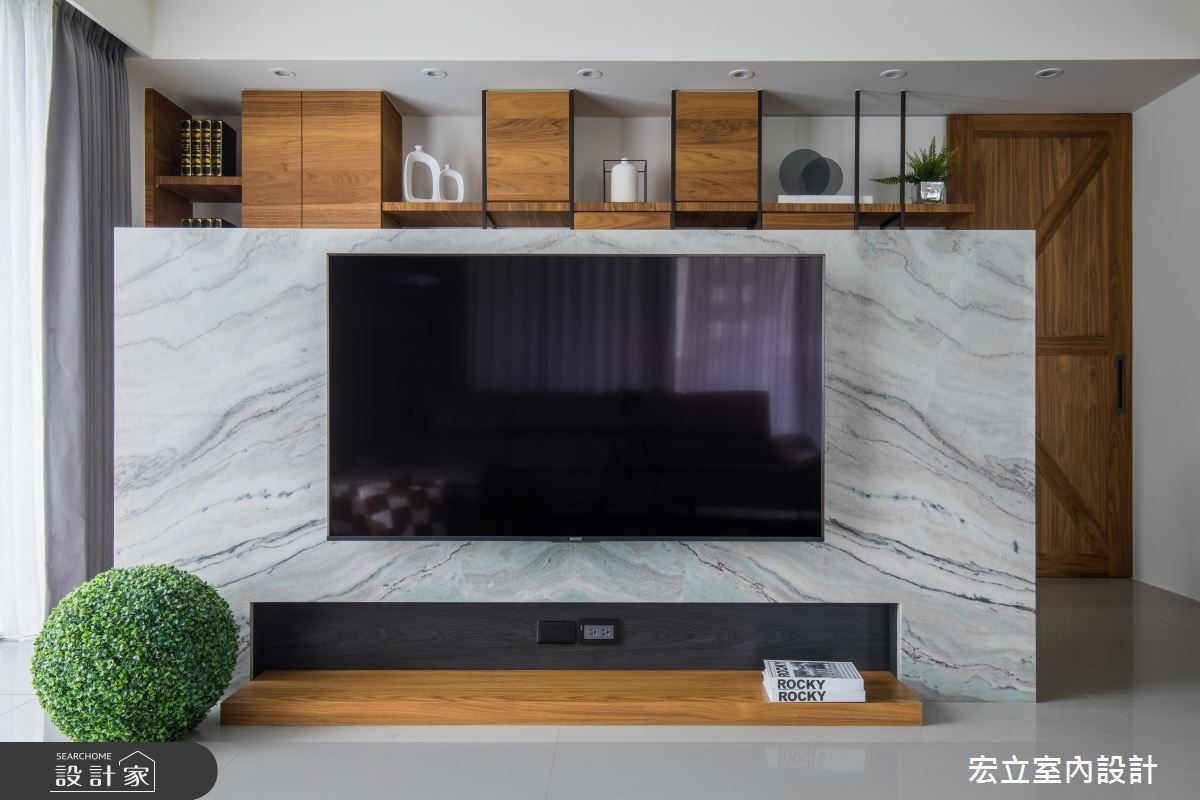 45坪新成屋(5年以下)＿混搭風客廳案例圖片＿宏立室內設計＿宏立_03之6