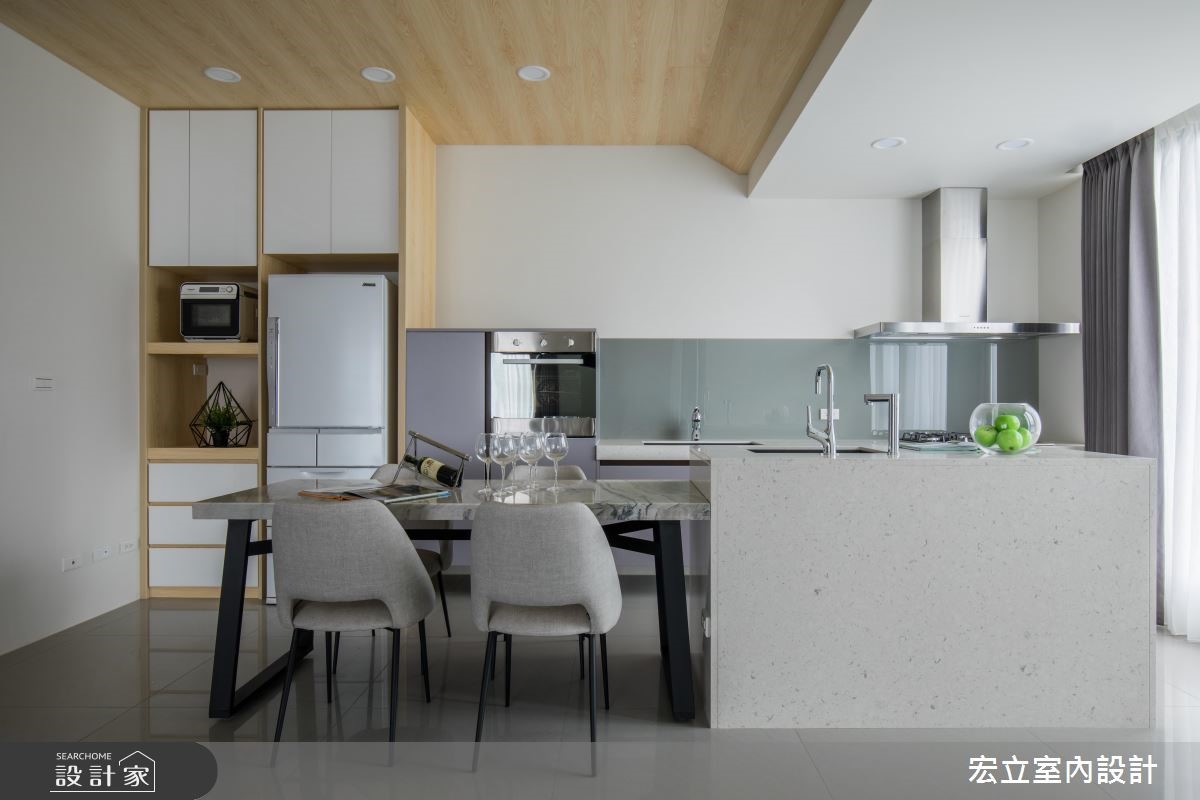 45坪新成屋(5年以下)＿混搭風廚房案例圖片＿宏立室內設計＿宏立_03之8