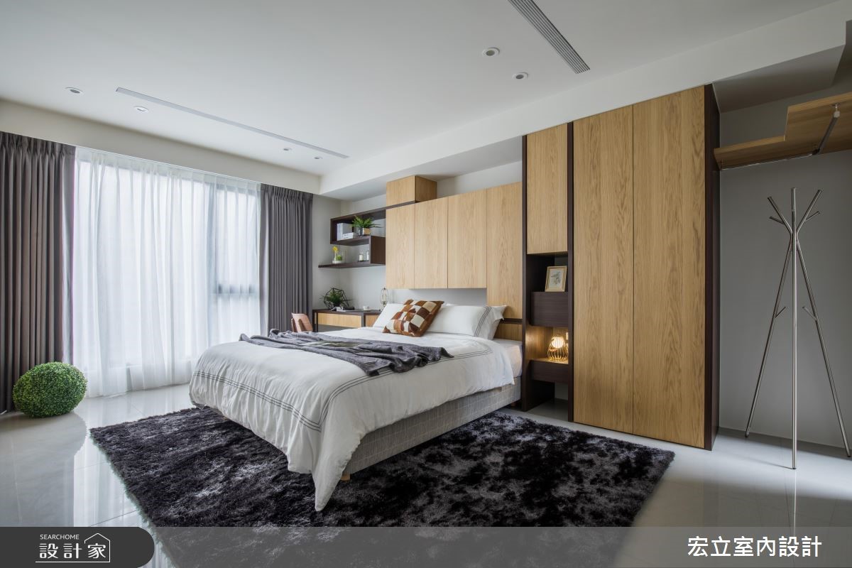 45坪新成屋(5年以下)＿混搭風臥室案例圖片＿宏立室內設計＿宏立_03之18