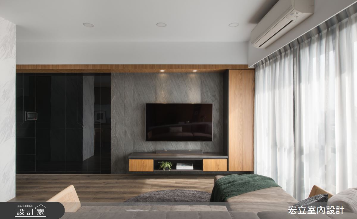22坪新成屋(5年以下)＿簡約風客廳案例圖片＿宏立室內設計＿宏立_05之7