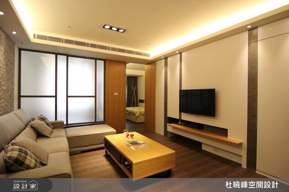 18坪新成屋(5年以下)＿休閒風客廳臥室案例圖片＿杜曉峰澔漢空間設計＿杜曉峰_01之5