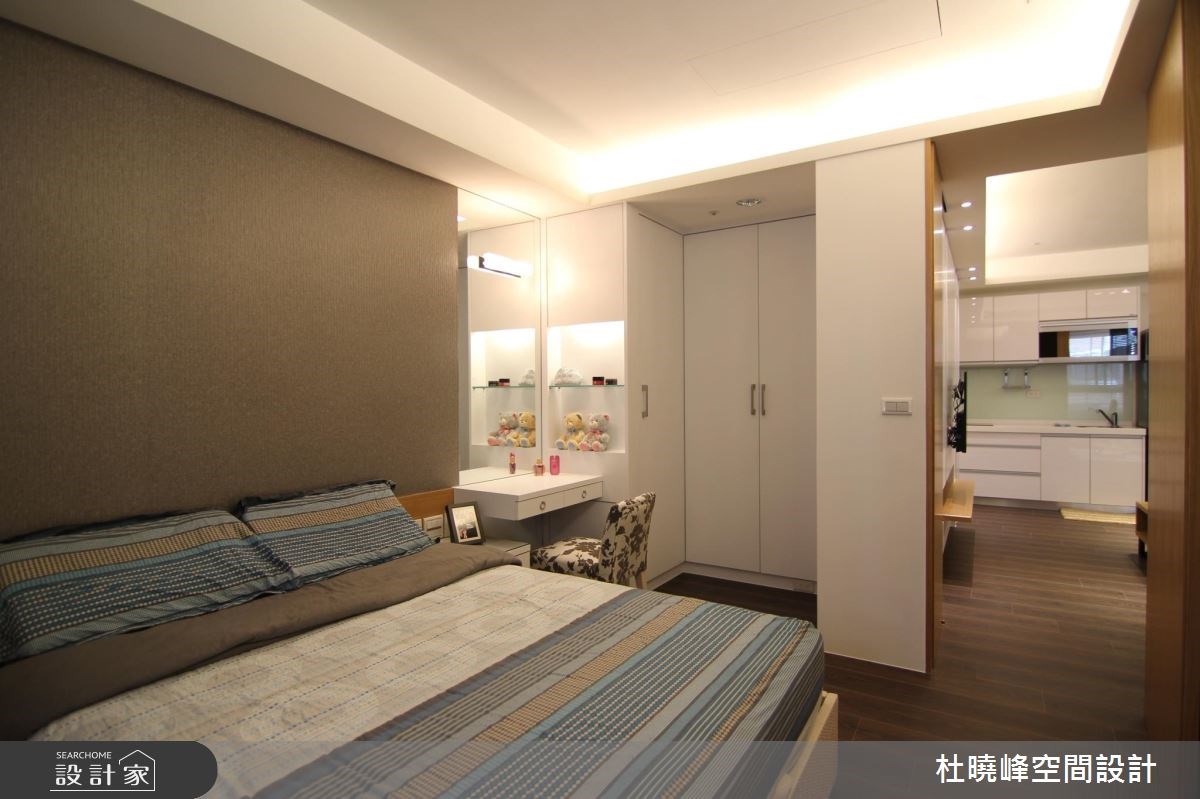 18坪新成屋(5年以下)＿休閒風廚房臥室案例圖片＿杜曉峰澔漢空間設計＿杜曉峰_01之7