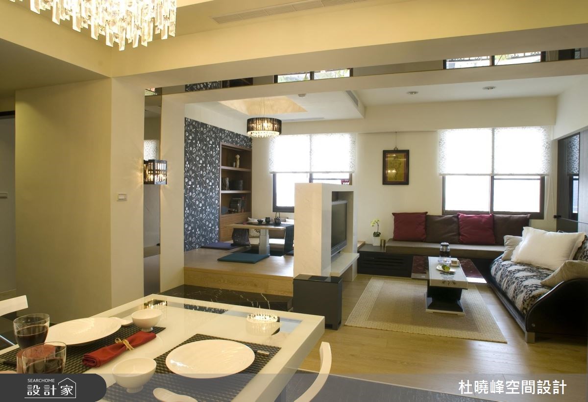 30坪新成屋(5年以下)＿混搭風客廳餐廳和室案例圖片＿杜曉峰澔漢空間設計＿杜曉峰_02之4