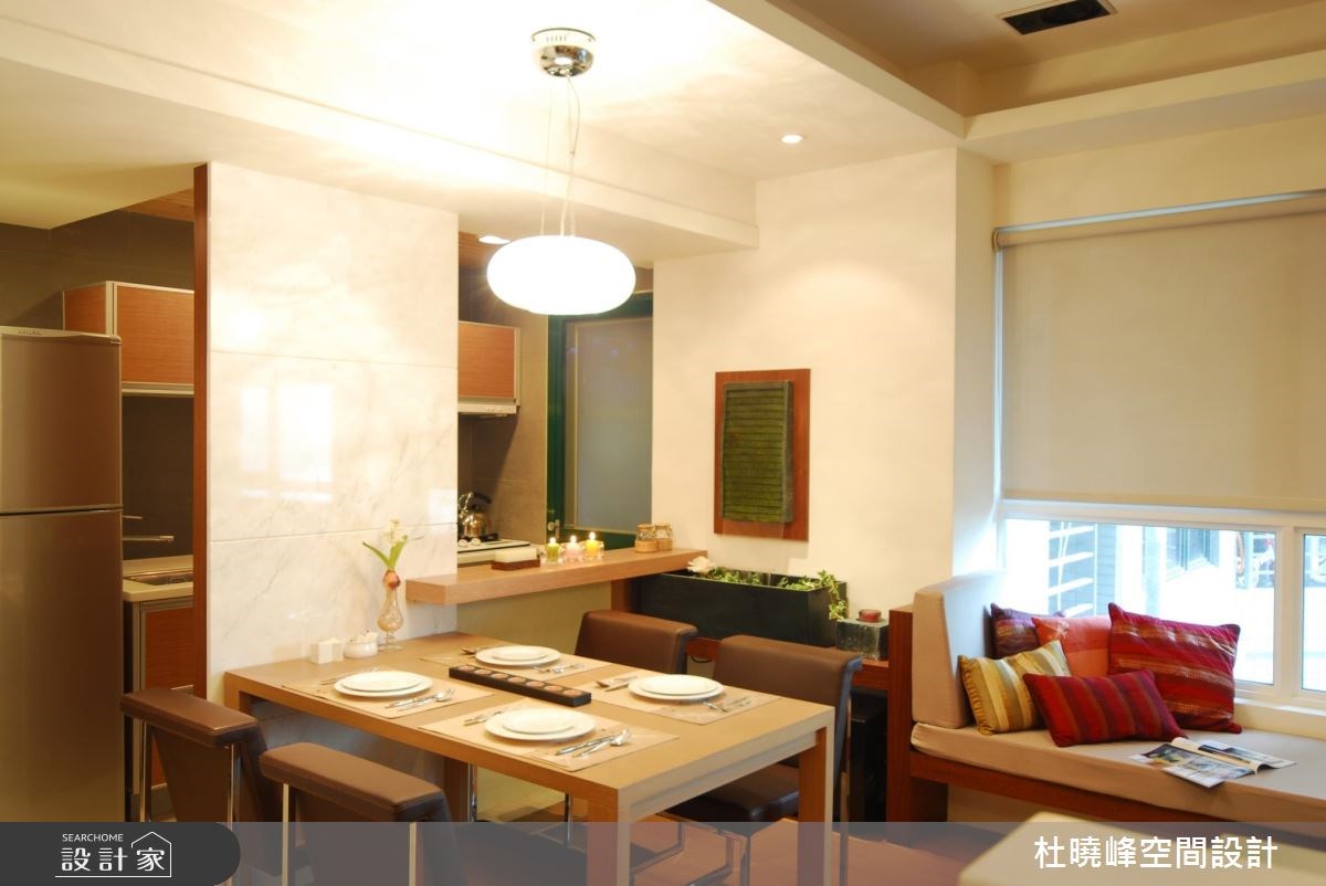 21坪中古屋(5~15年)＿休閒風餐廳廚房臥榻案例圖片＿杜曉峰澔漢空間設計＿杜曉峰_03之4