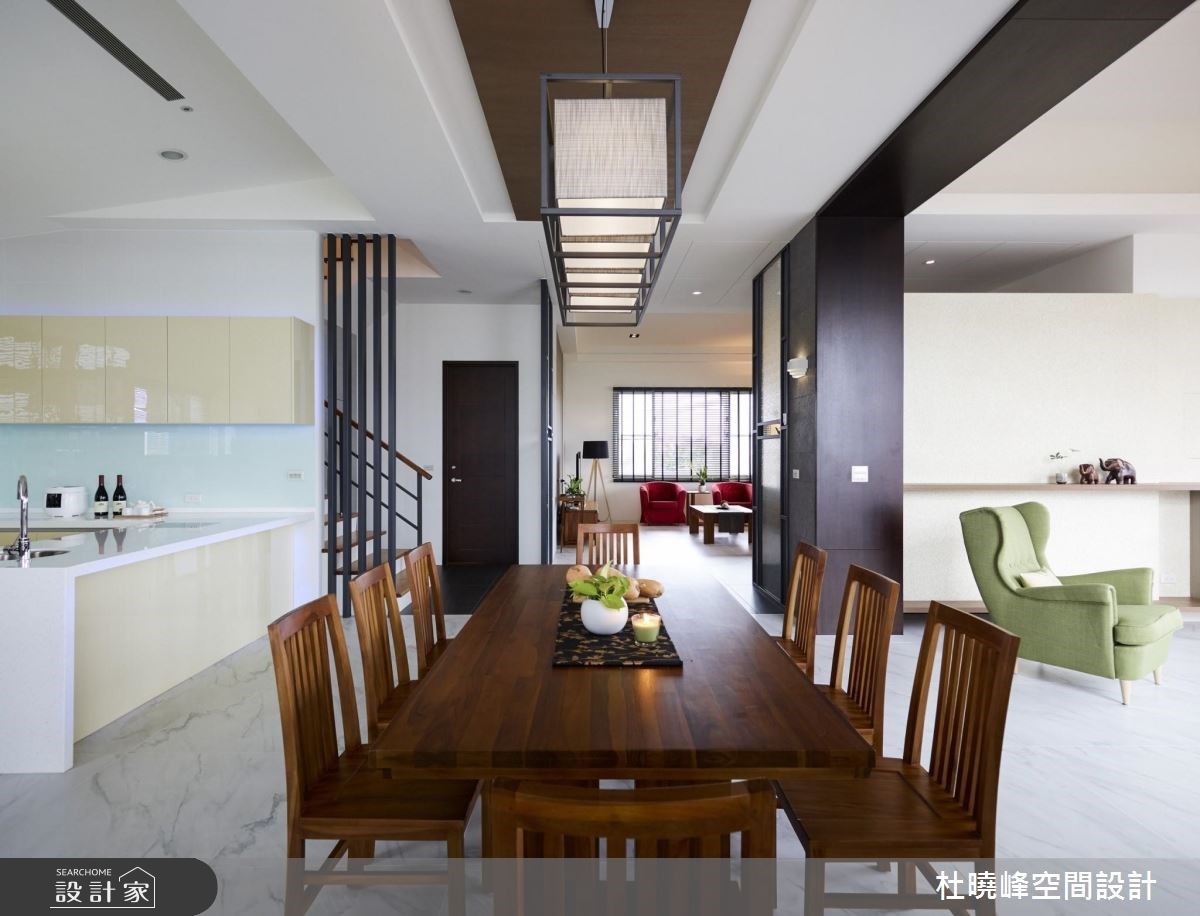 90坪新成屋(5年以下)＿鄉村風客廳餐廳廚房案例圖片＿杜曉峰澔漢空間設計＿杜曉峰_11之3