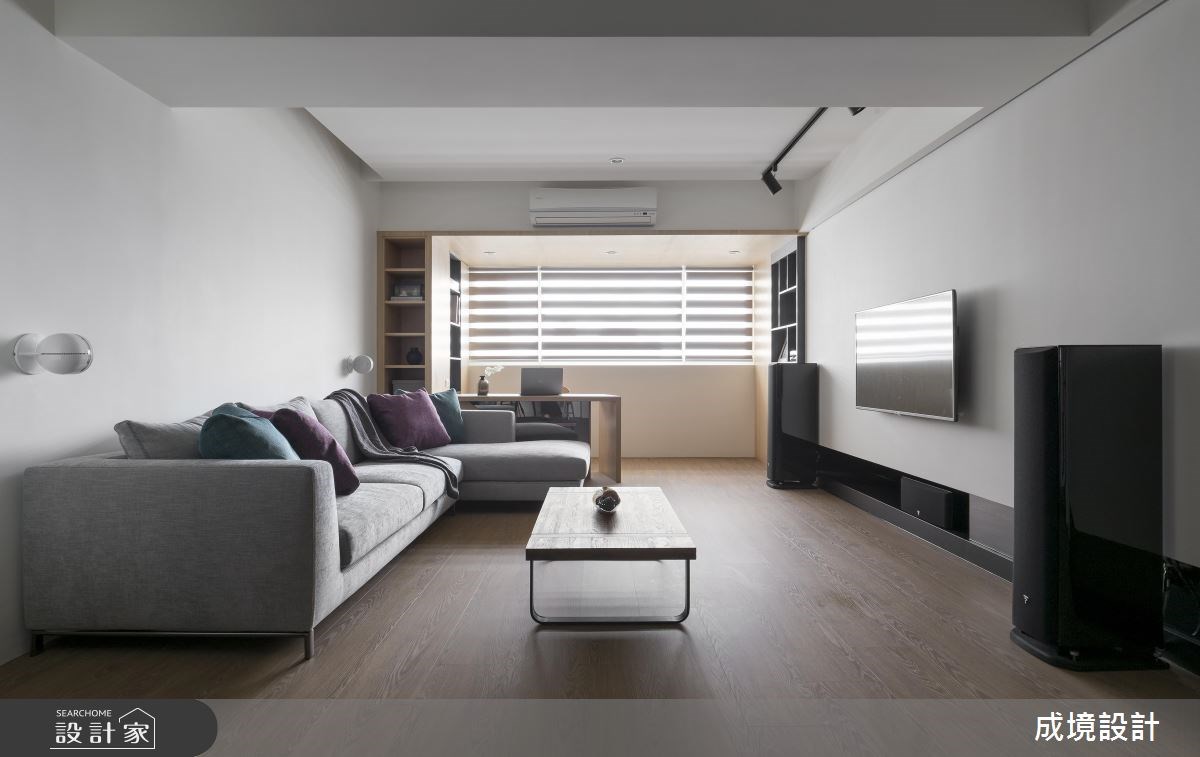30坪老屋(16~30年)＿現代風客廳書房案例圖片＿成境設計＿成境_03之5