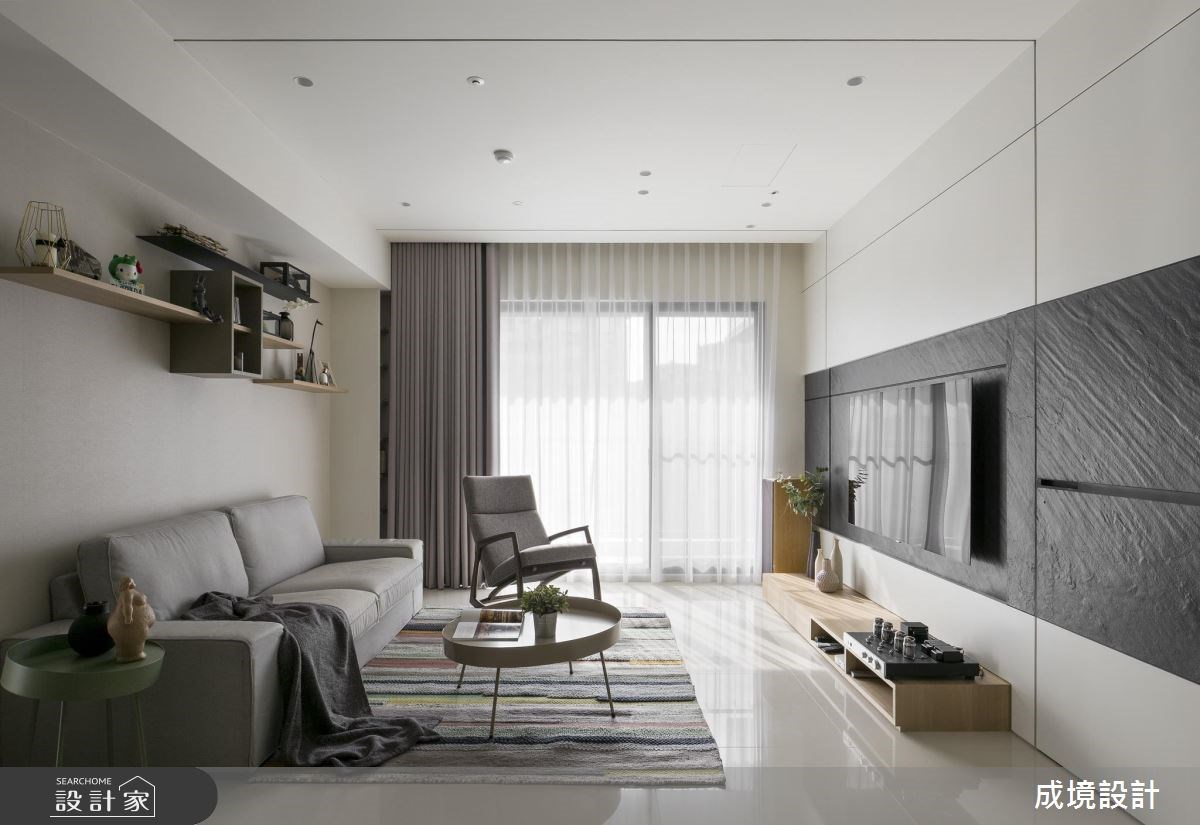 30坪新成屋(5年以下)＿現代風客廳案例圖片＿成境設計＿成境_09之1