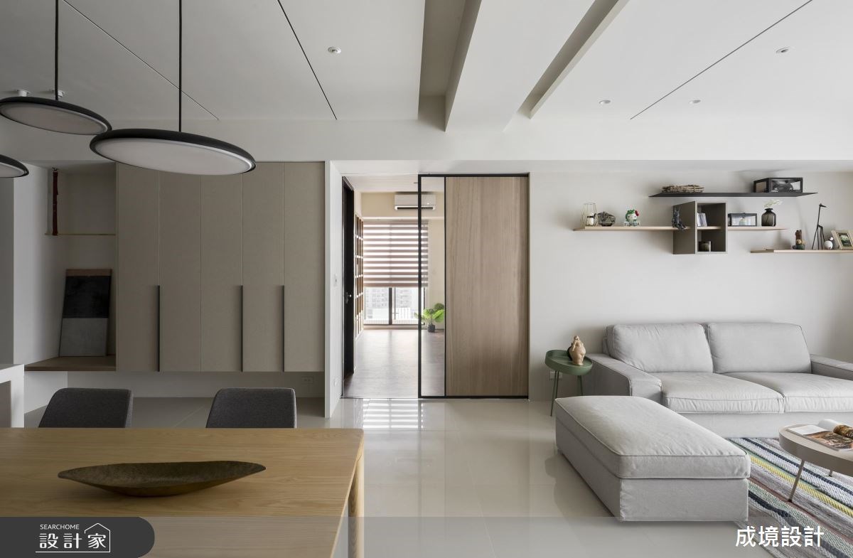 30坪新成屋(5年以下)＿現代風玄關客廳案例圖片＿成境設計＿成境_09之4