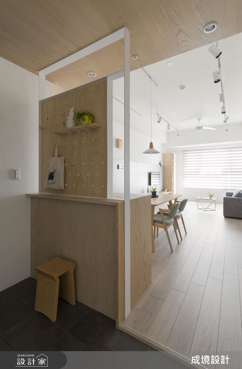 26坪新成屋(5年以下)＿北歐風玄關客廳餐廳案例圖片＿成境設計＿成境_10之1