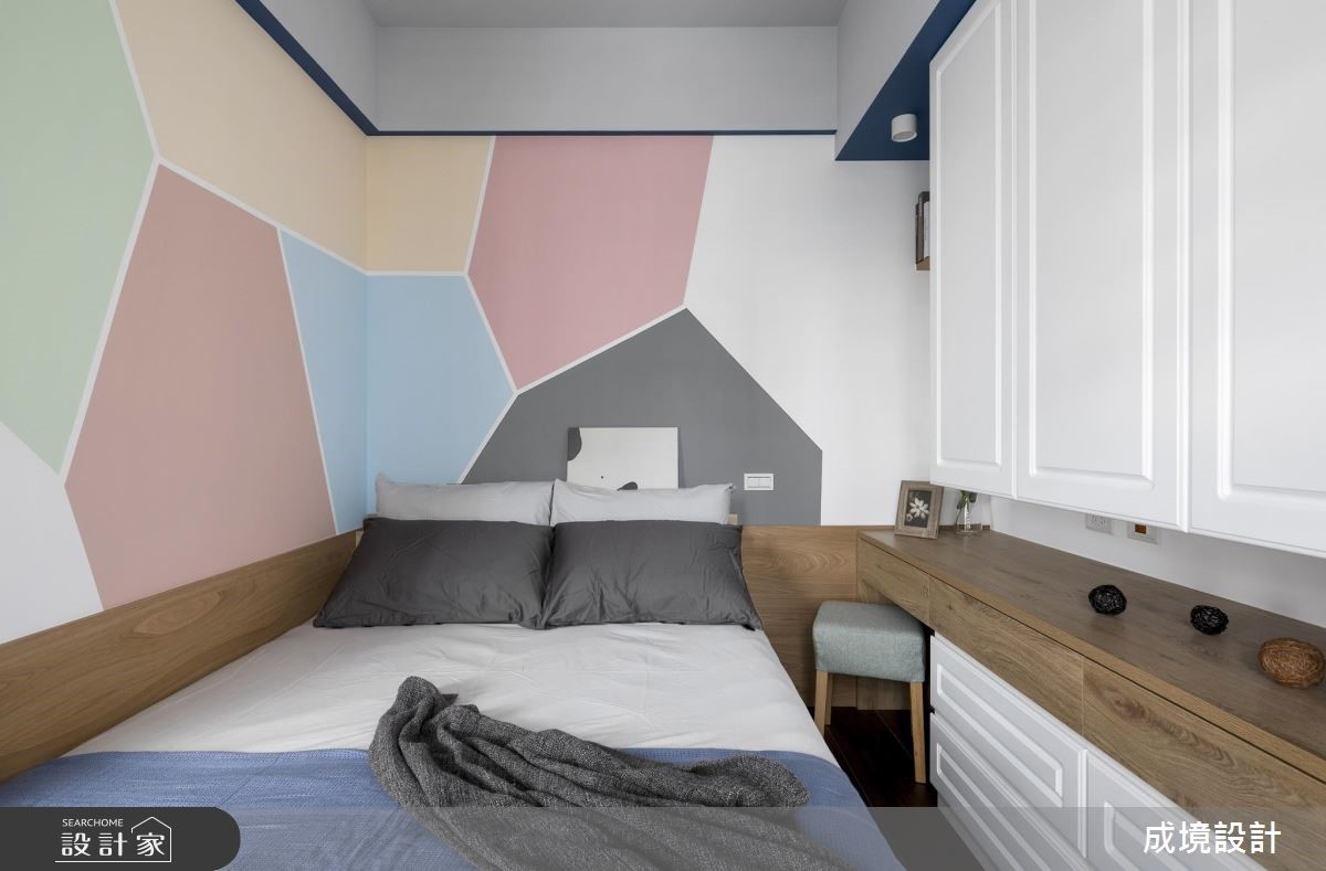 16坪新成屋(5年以下)＿混搭風臥室案例圖片＿成境設計＿成境_13之4