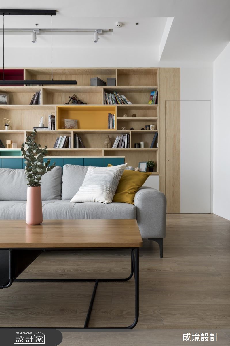 24坪中古屋(5~15年)＿北歐風客廳案例圖片＿成境設計＿成境_朗朗之4