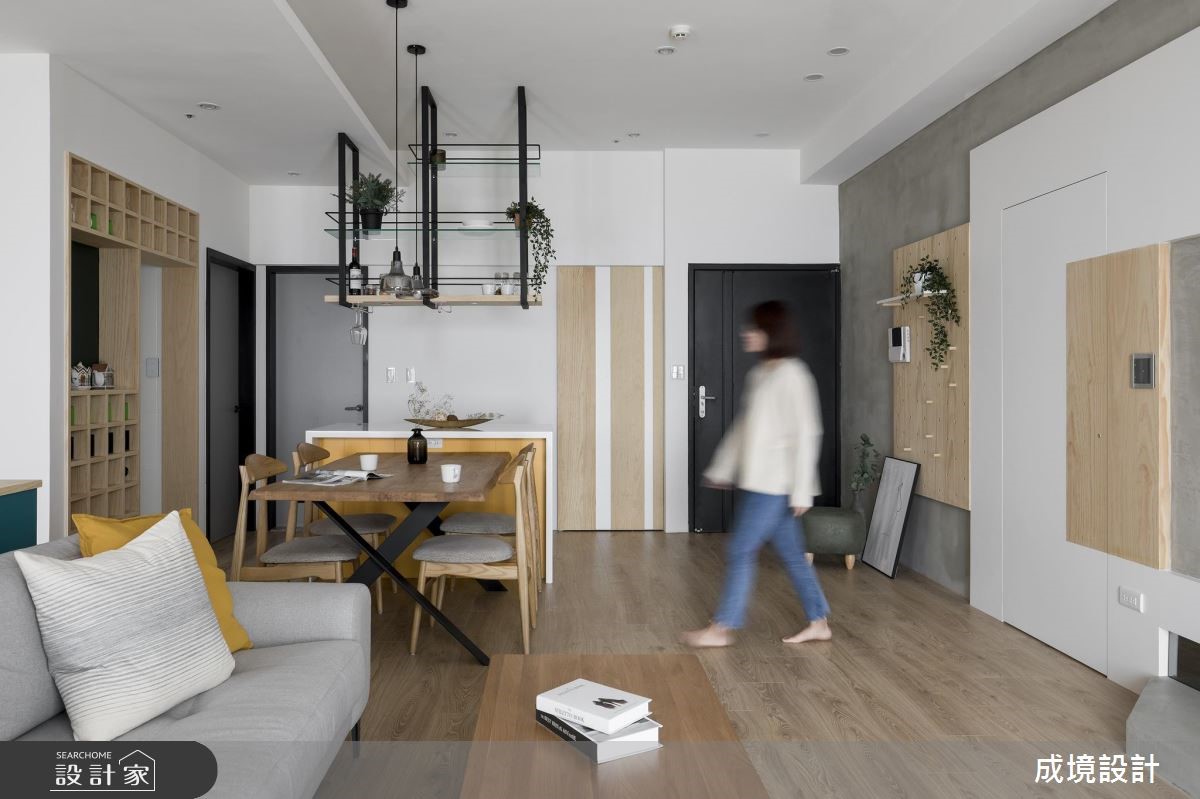 24坪中古屋(5~15年)＿北歐風客廳案例圖片＿成境設計＿成境_朗朗之11
