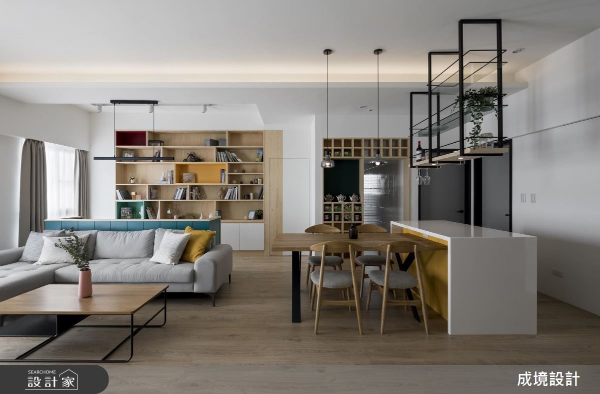 24坪中古屋(5~15年)＿北歐風客廳案例圖片＿成境設計＿成境_朗朗之7