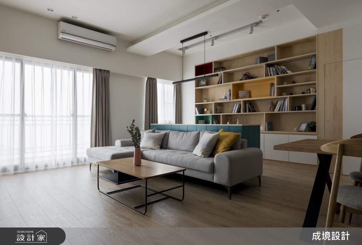 24坪中古屋(5~15年)＿北歐風客廳案例圖片＿成境設計＿成境_朗朗之8