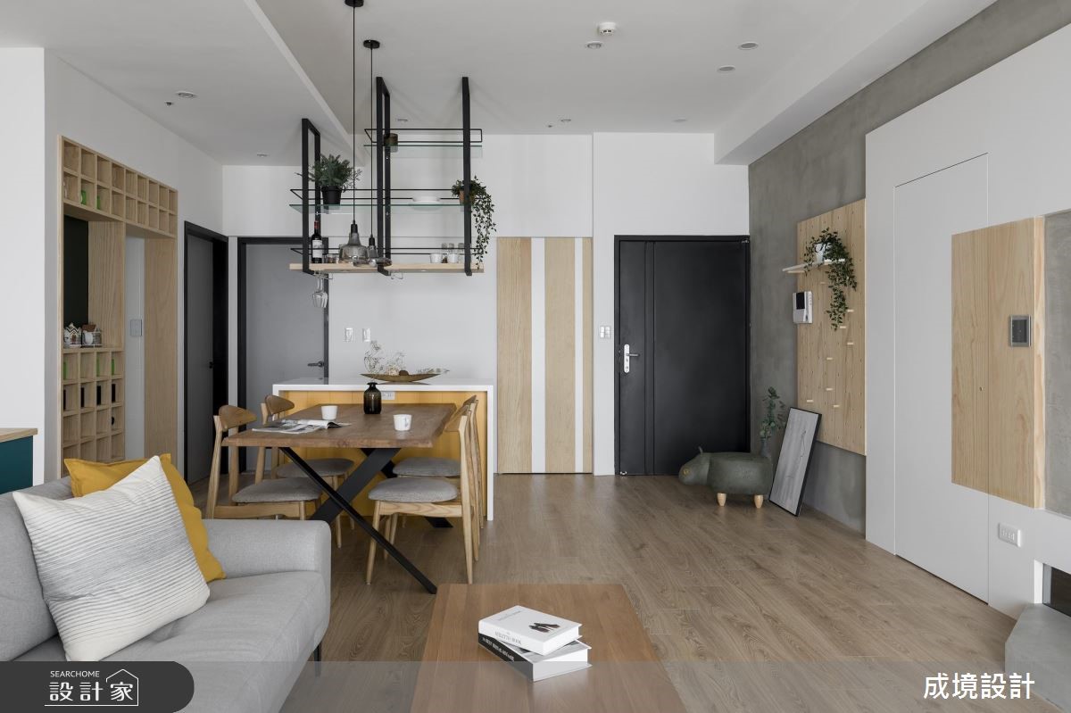 24坪中古屋(5~15年)＿北歐風客廳案例圖片＿成境設計＿成境_朗朗之10