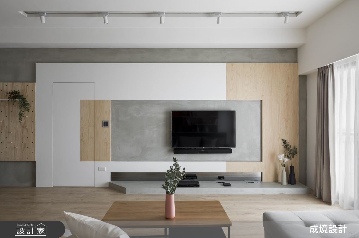 24坪中古屋(5~15年)＿北歐風客廳案例圖片＿成境設計＿成境_朗朗之3