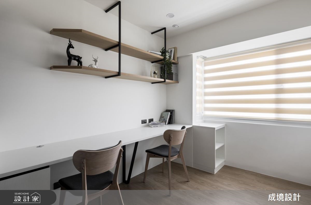 40坪中古屋(5~15年)＿北歐風書房案例圖片＿成境設計＿成境_15之13