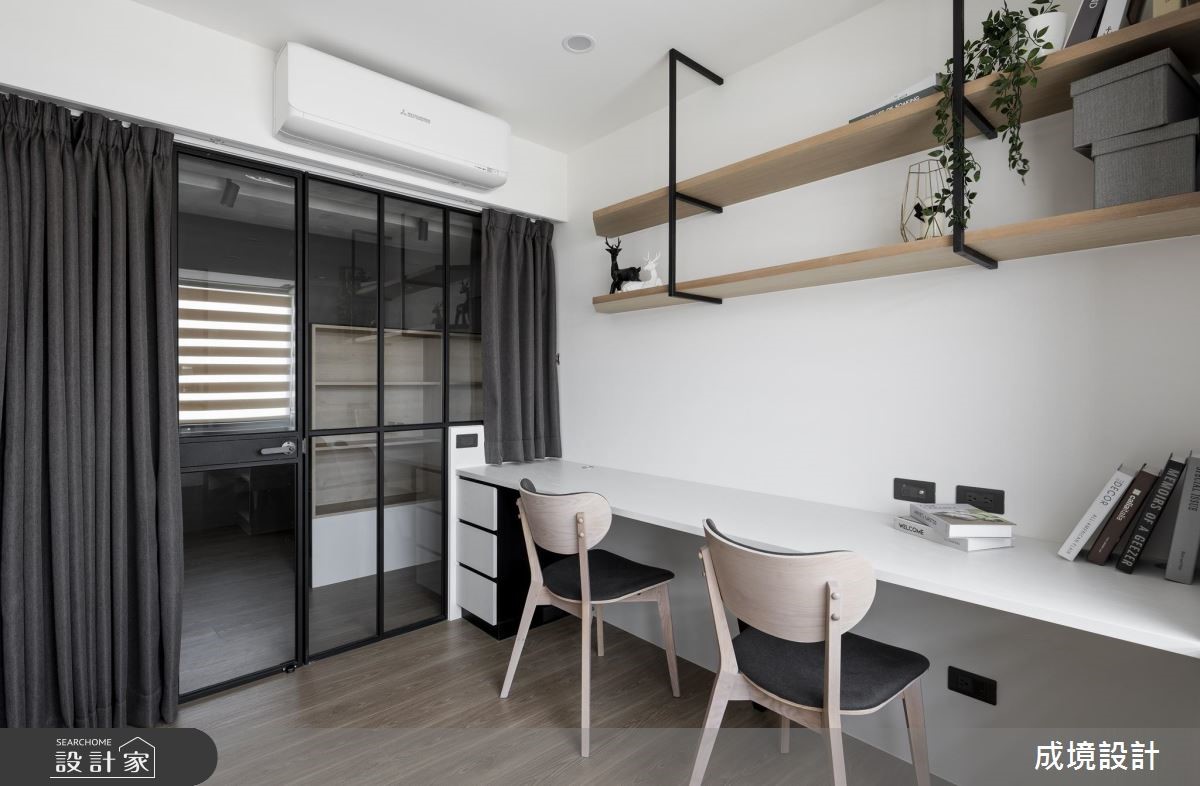 40坪中古屋(5~15年)＿北歐風書房案例圖片＿成境設計＿成境_15之14
