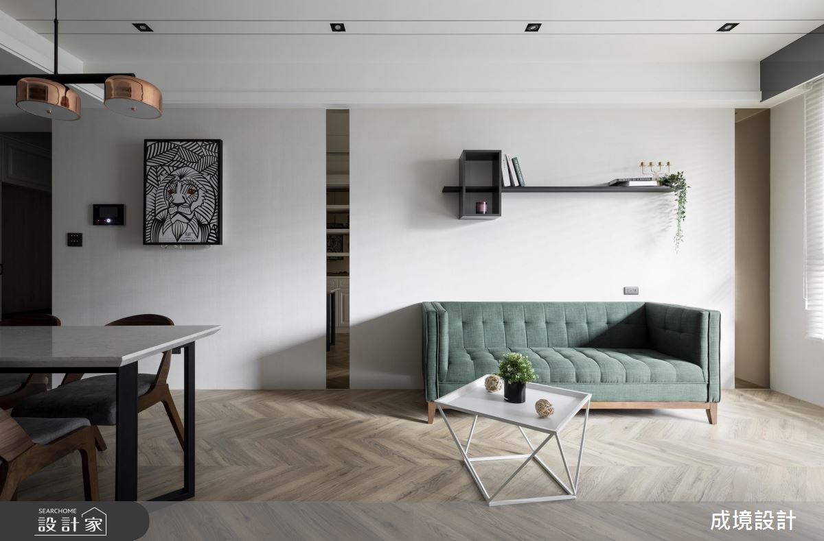 16坪新成屋(5年以下)＿北歐風客廳案例圖片＿成境設計＿成境_16之10