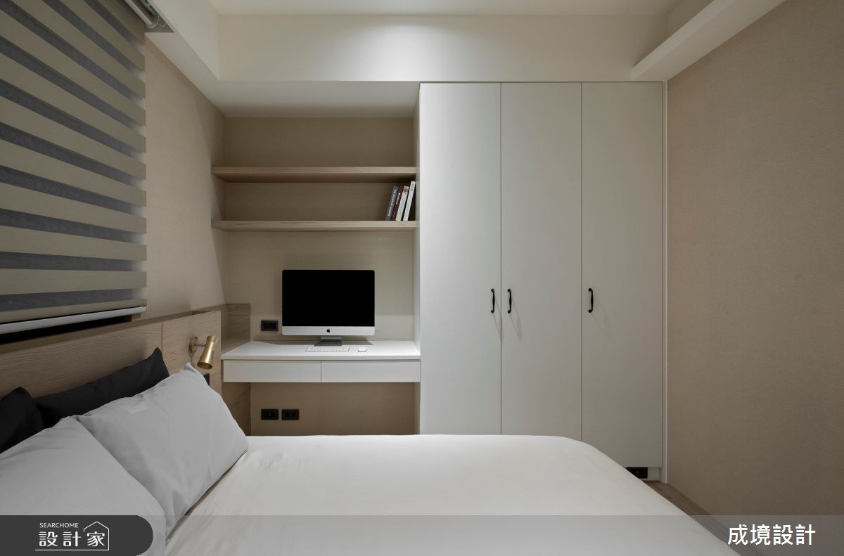 38坪新成屋(5年以下)＿北歐風臥室案例圖片＿成境設計＿成境_上城日記之23