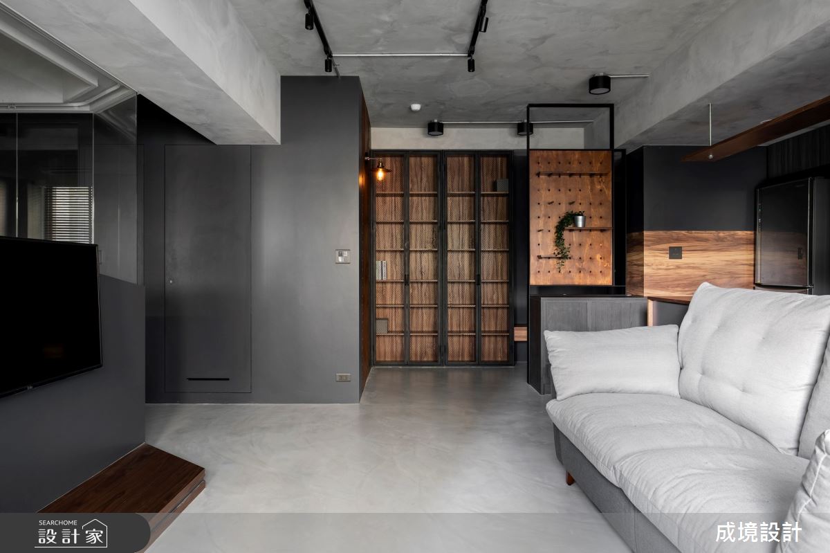 16坪老屋(16~30年)＿工業風客廳案例圖片＿成境設計＿成境_雅痞紳士之3