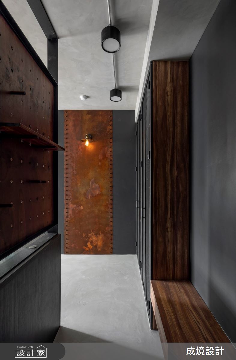 16坪老屋(16~30年)＿工業風玄關案例圖片＿成境設計＿成境_雅痞紳士之2