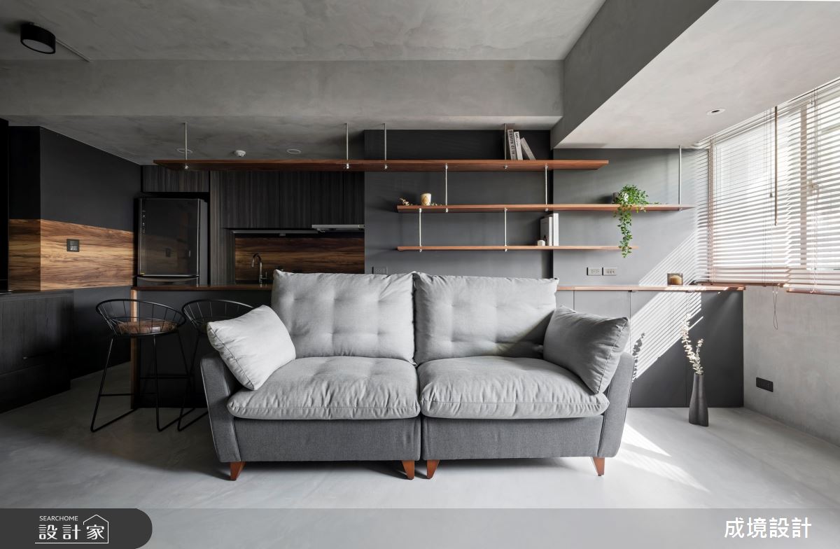 16坪老屋(16~30年)＿工業風客廳案例圖片＿成境設計＿成境_雅痞紳士之6