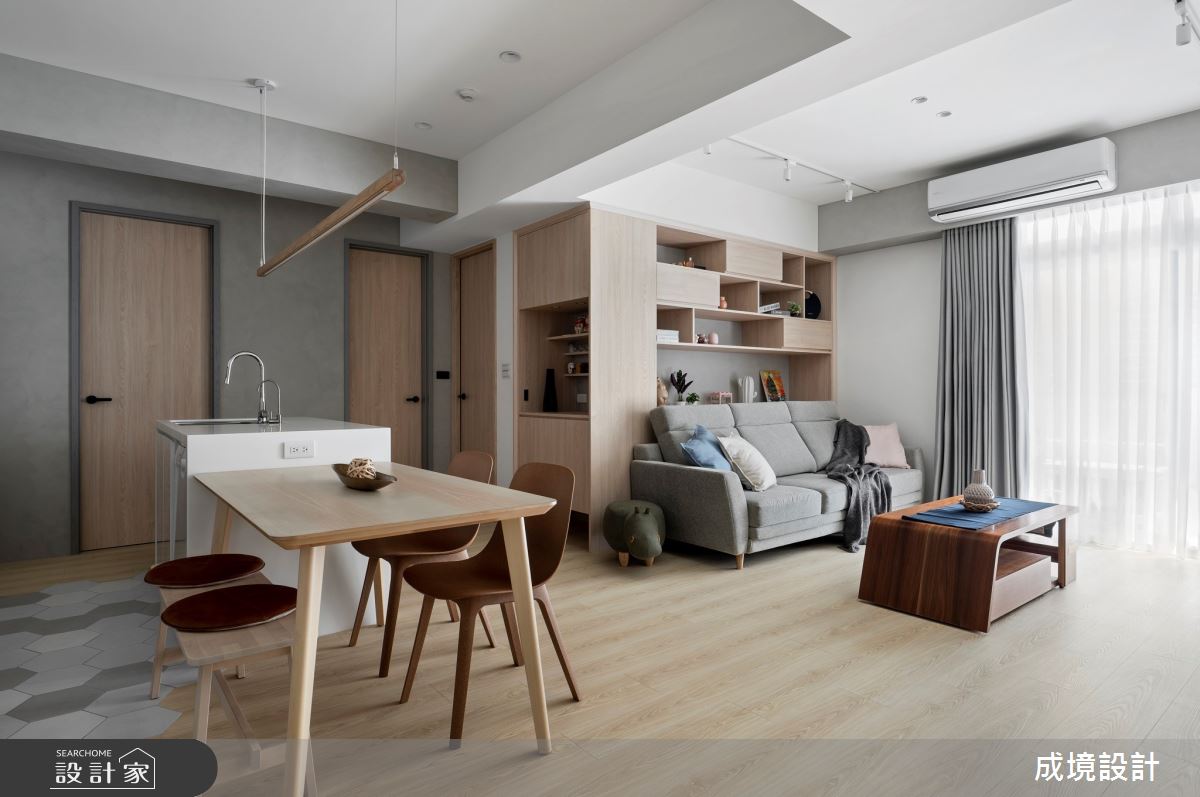 24坪老屋(31~40年)＿日式無印風客廳餐廳案例圖片＿成境設計＿成境_仰光森林之6