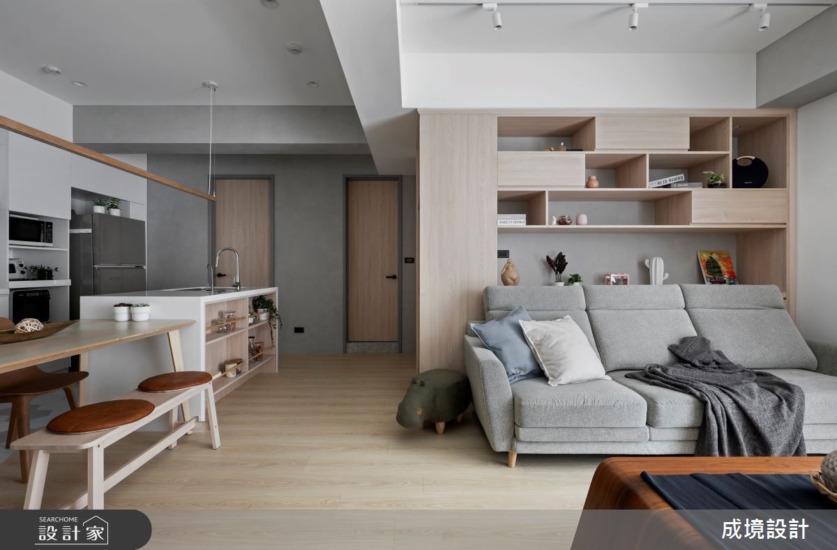 24坪老屋(31~40年)＿日式無印風客廳餐廳案例圖片＿成境設計＿成境_仰光森林之7