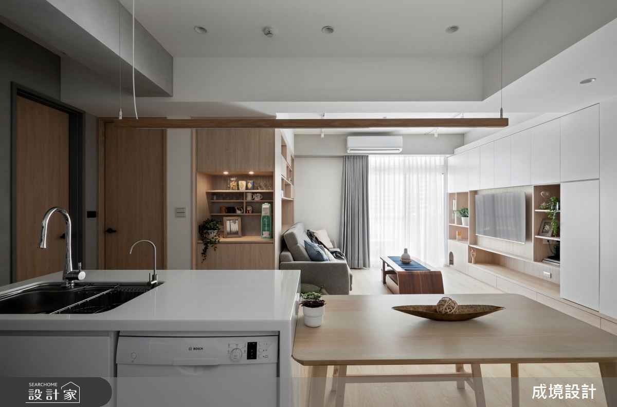 24坪老屋(31~40年)＿日式無印風餐廳廚房案例圖片＿成境設計＿成境_仰光森林之10