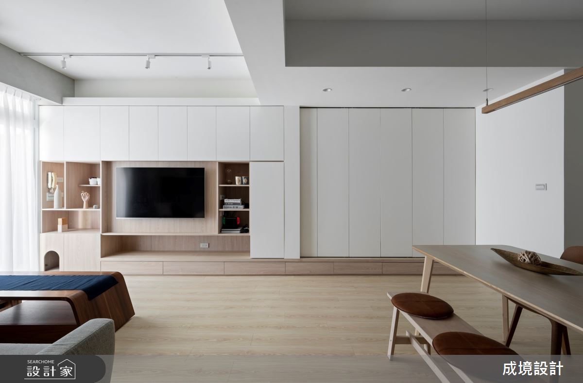 24坪老屋(31~40年)＿日式無印風客廳餐廳案例圖片＿成境設計＿成境_仰光森林之2