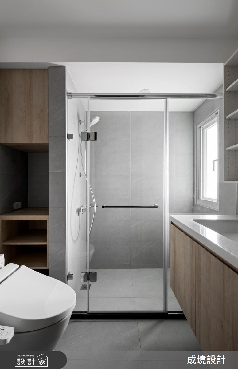 36坪老屋(31~40年)＿美式風浴室案例圖片＿成境設計＿成境_光陰行板之18
