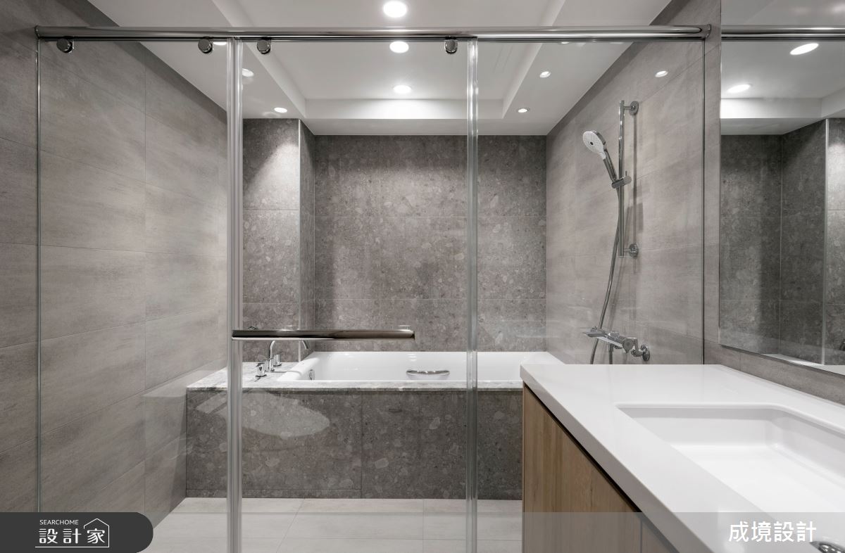 36坪老屋(31~40年)＿美式風浴室案例圖片＿成境設計＿成境_光陰行板之20