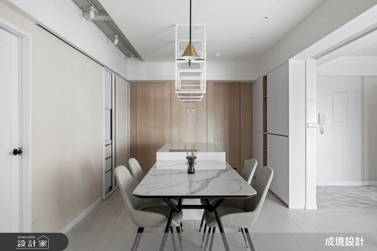 36坪老屋(31~40年)＿美式風餐廳中島案例圖片＿成境設計＿成境_光陰行板之12