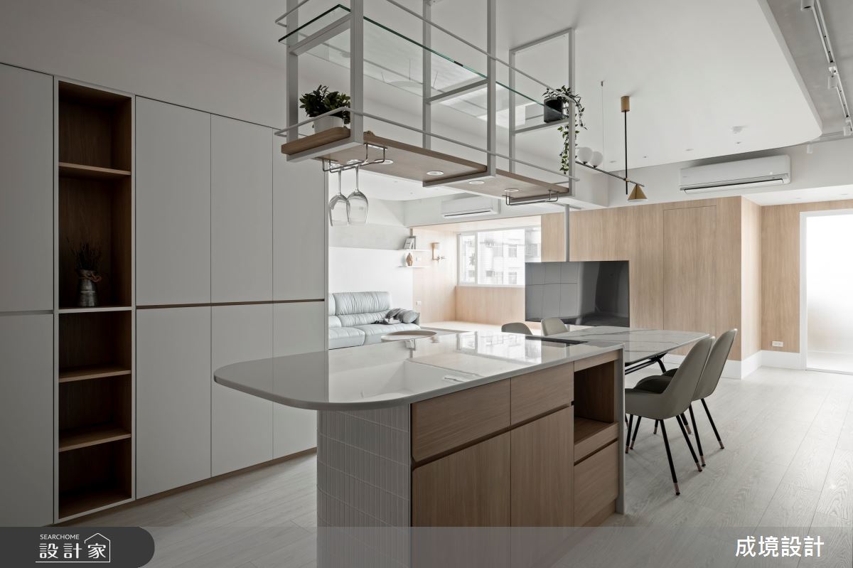 36坪老屋(31~40年)＿美式風中島案例圖片＿成境設計＿成境_光陰行板之10