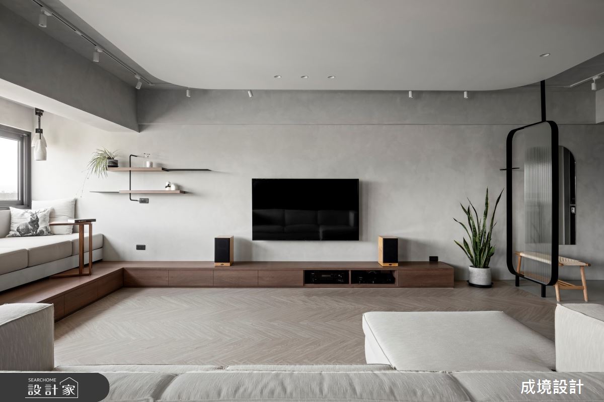40坪老屋(31~40年)＿現代風客廳案例圖片＿成境設計＿成境_觸及天堂之5