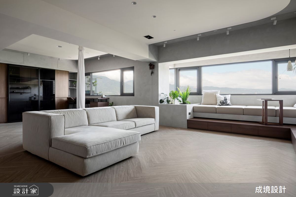 40坪老屋(31~40年)＿現代風客廳案例圖片＿成境設計＿成境_觸及天堂之6