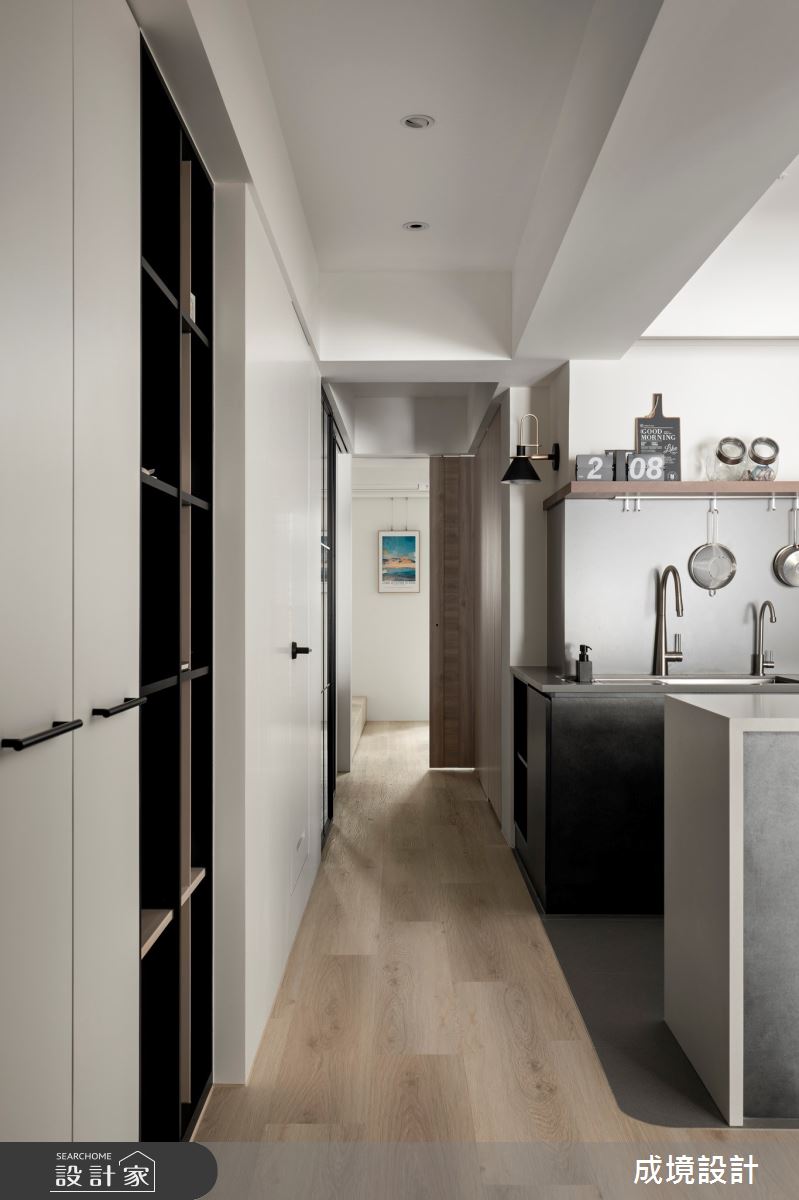 30坪老屋(31~40年)＿現代風走廊案例圖片＿成境設計＿成境_對焦。按下生活的快門之10