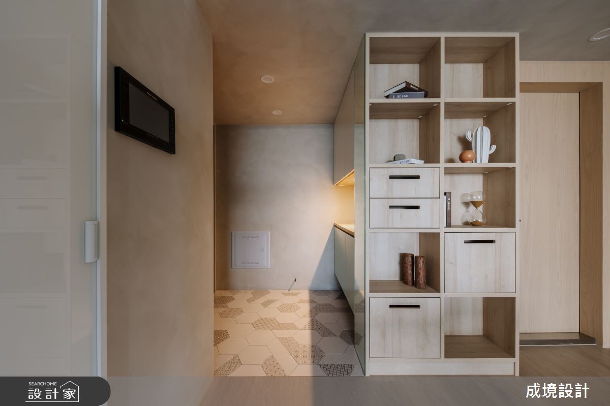 20坪中古屋(5~15年)＿北歐風玄關案例圖片＿成境設計＿成境_我的島嶼秘境之2