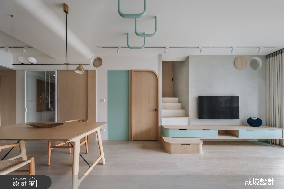 20坪中古屋(5~15年)＿北歐風客廳餐廳案例圖片＿成境設計＿成境_我的島嶼秘境之8