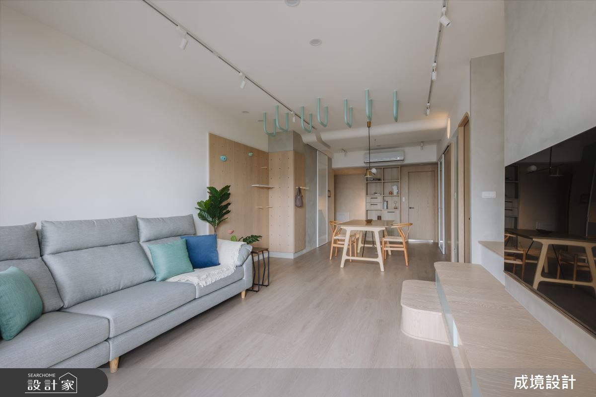 20坪中古屋(5~15年)＿北歐風客廳餐廳案例圖片＿成境設計＿成境_我的島嶼秘境之6