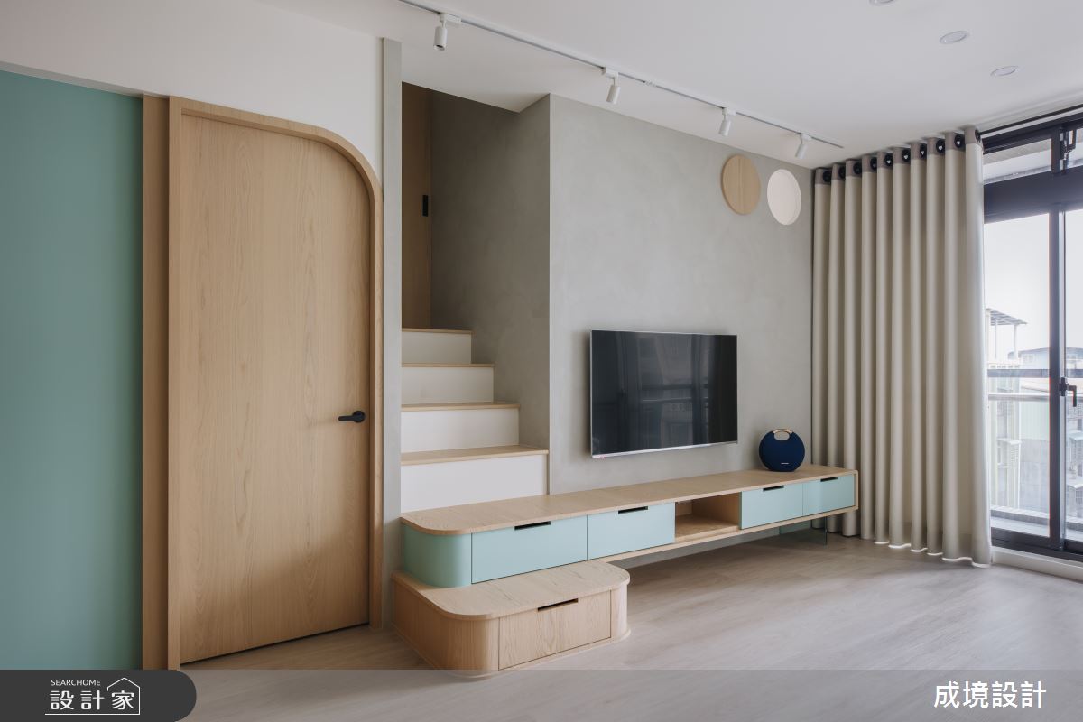 20坪中古屋(5~15年)＿北歐風客廳案例圖片＿成境設計＿成境_我的島嶼秘境之10