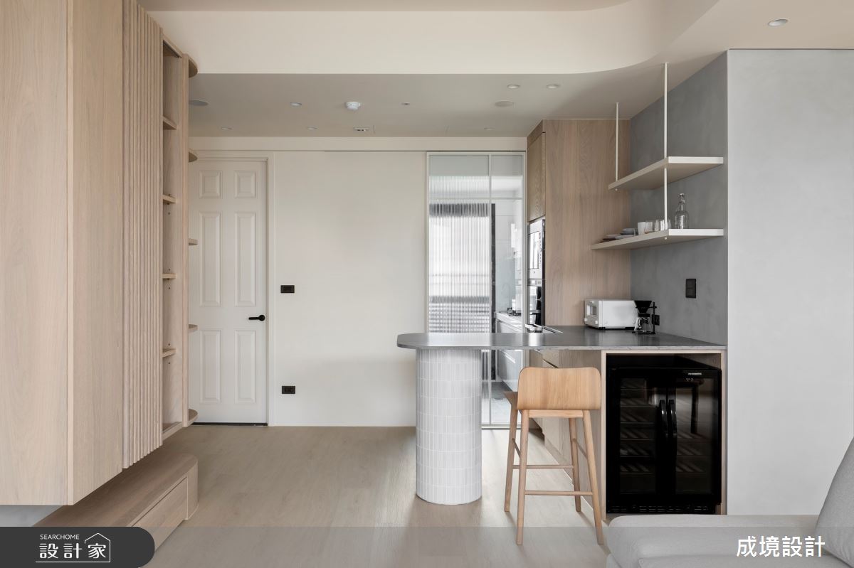 22坪新成屋(5年以下)＿簡約風吧檯案例圖片＿成境設計＿成境_煦煦之13