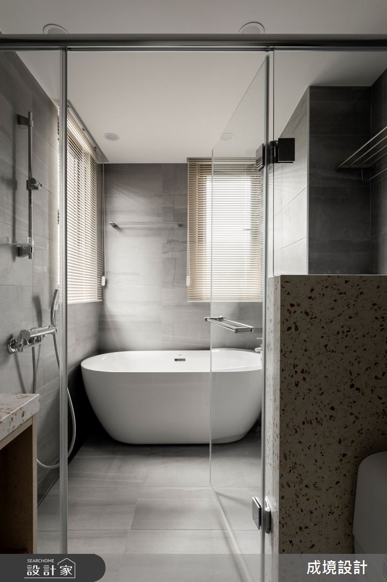 22坪新成屋(5年以下)＿簡約風浴室案例圖片＿成境設計＿成境_煦煦之22