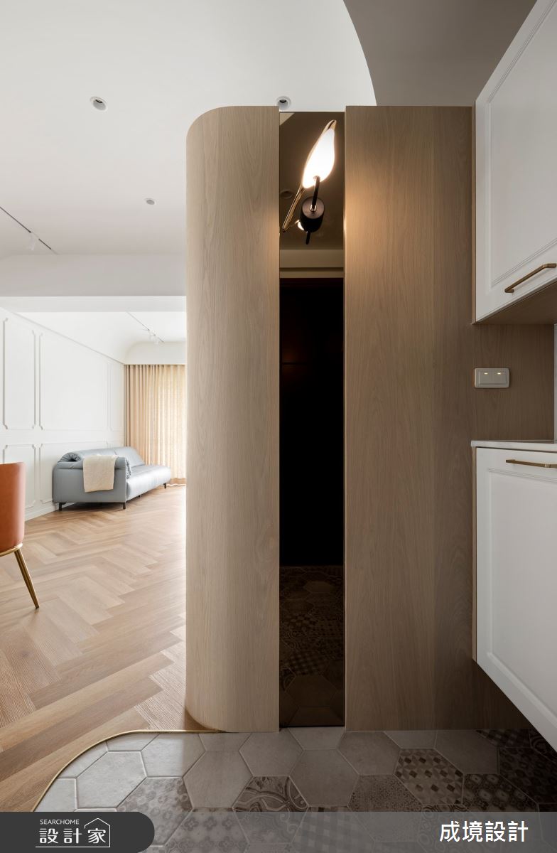 37坪中古屋(5~15年)＿美式風玄關案例圖片＿成境設計＿成境_圓舞曲之1