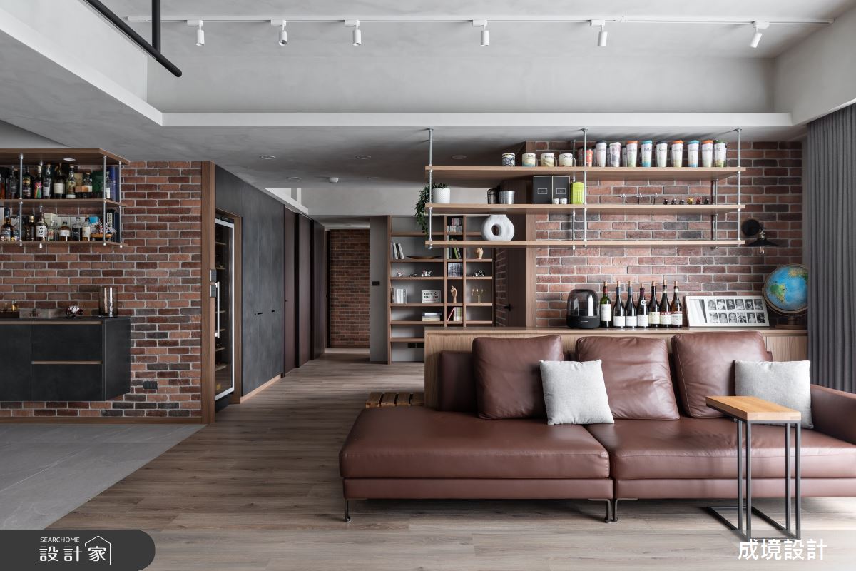 43坪老屋(31~40年)＿工業風客廳案例圖片＿成境設計＿成境_漫步泰晤士河畔之7