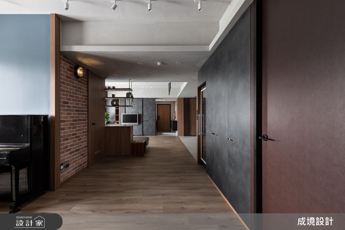 43坪老屋(31~40年)＿工業風走廊案例圖片＿成境設計＿成境_漫步泰晤士河畔之16