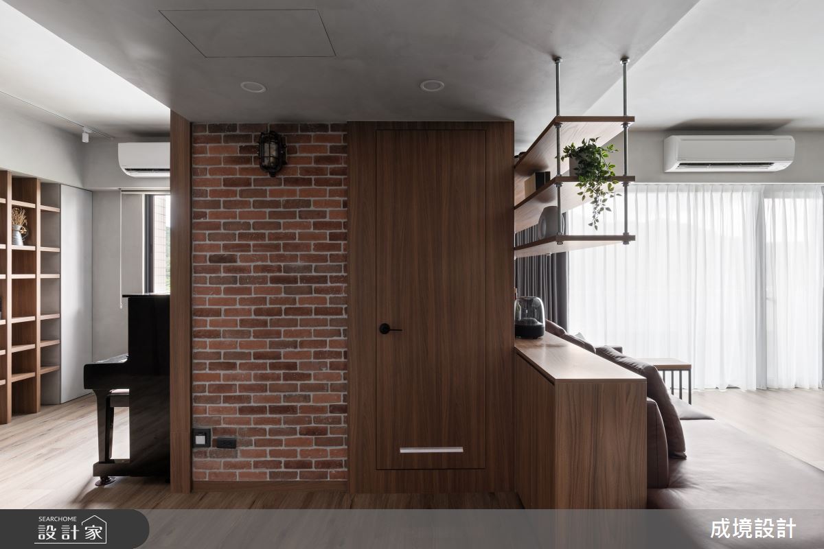 43坪老屋(31~40年)＿工業風客廳多功能室案例圖片＿成境設計＿成境_漫步泰晤士河畔之15