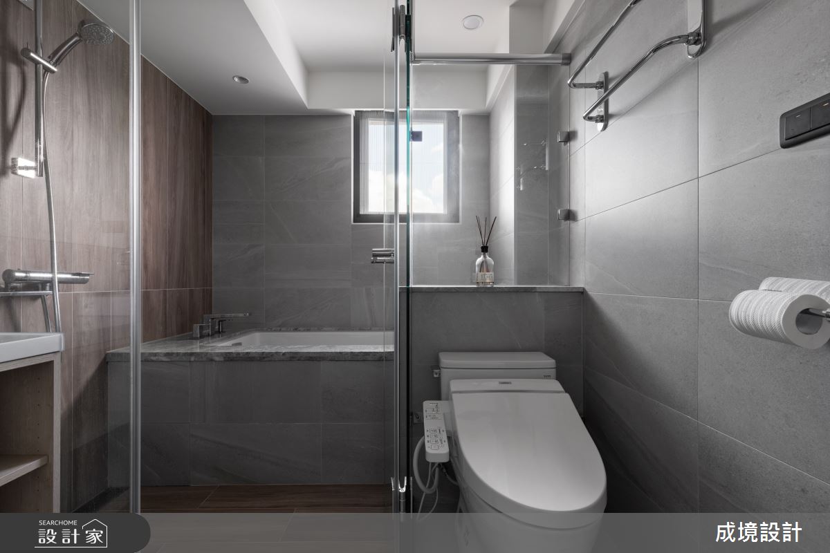 43坪老屋(31~40年)＿工業風浴室案例圖片＿成境設計＿成境_漫步泰晤士河畔之24